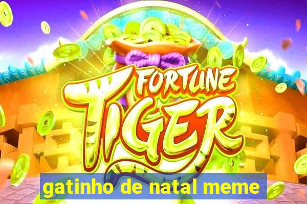 gatinho de natal meme